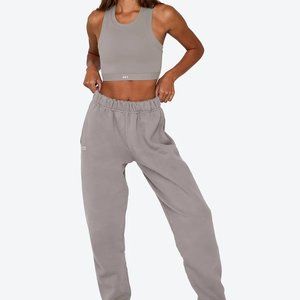 SET ACTIVE Sweatpants in Stone